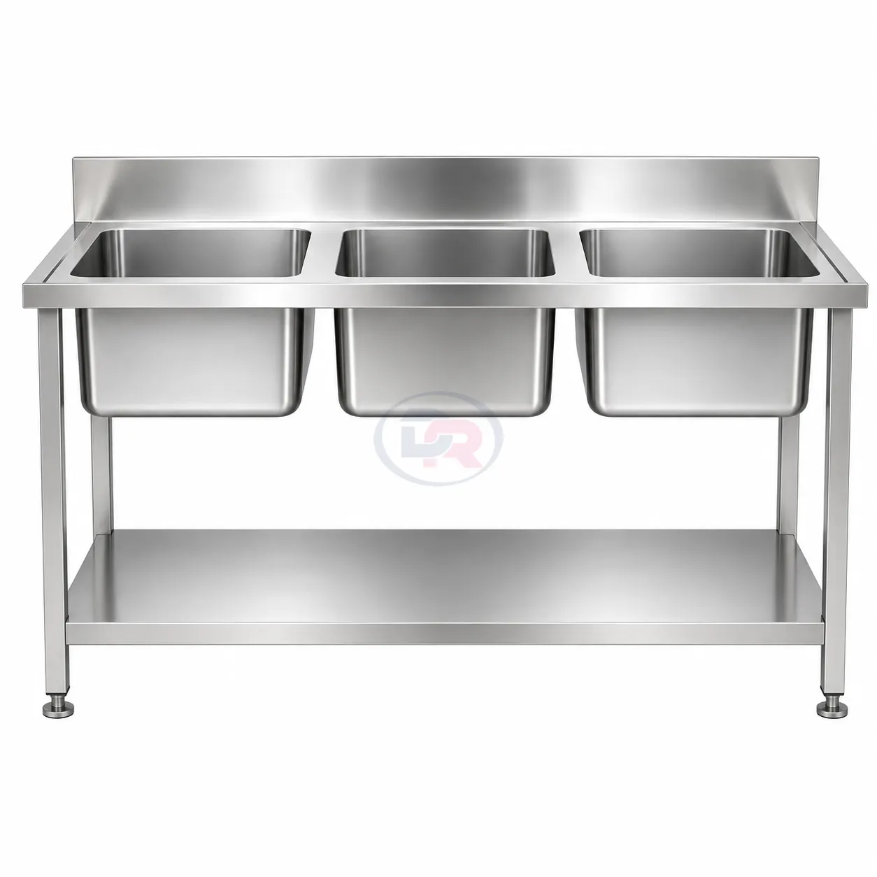 SS Three Bowl Wash Sink