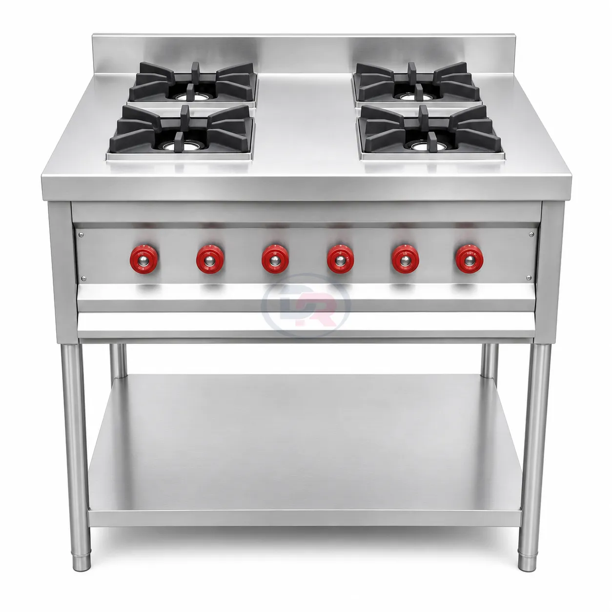 Four Burner Stainless Steel Gas Range