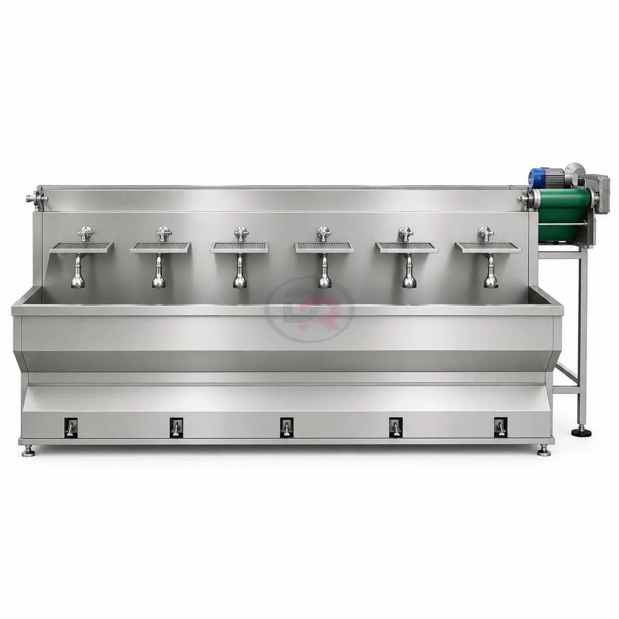 Conveyor Wash Basin Foot Operated