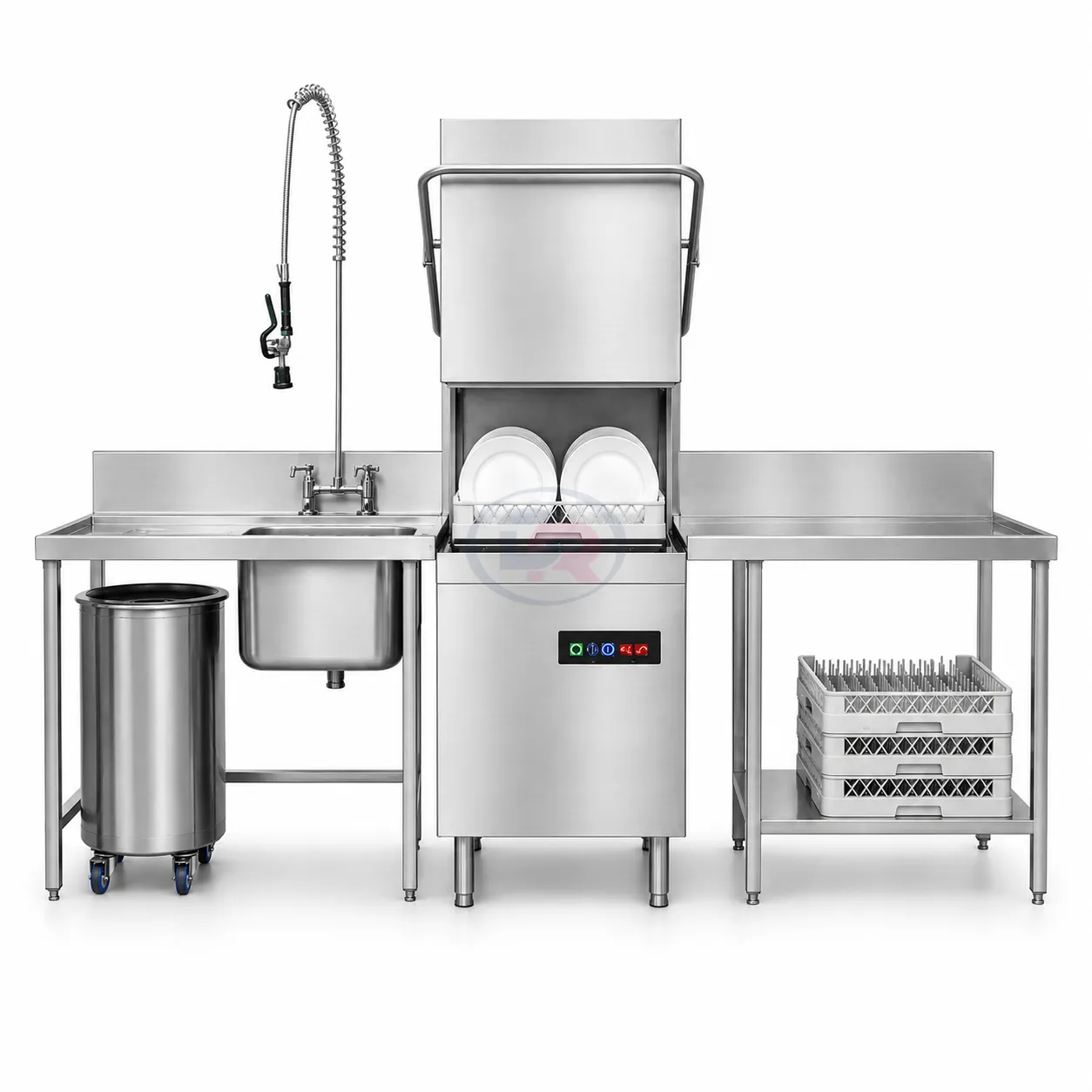 Commercial Hood Type Dishwasher